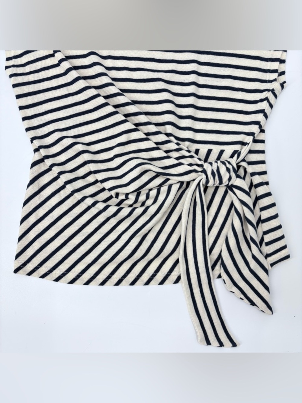 Apiece Apart Navy Striped Nina Cinched Top - Picture 5 of 13